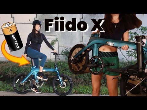 Fiido X Folding E-Bike | Seat-Post Battery | Comes with Front Wheel Assembled!