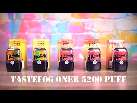 Super Duper Flavorful! Tastefog Oner 5200 Puff Review! VapingwithTwisted420
