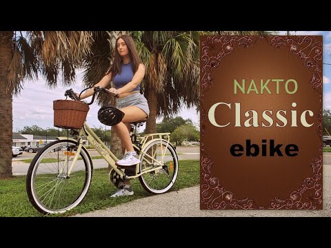 Nakto Classic Affordable eBike with Basket & Comfy Seat | Assembly & Ride