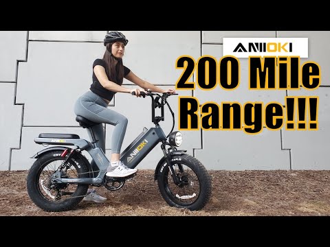 Aniioki AQ177 Pro Max Fat Tire eBike has a 200 MILE RANGE! | Assembly & Ride