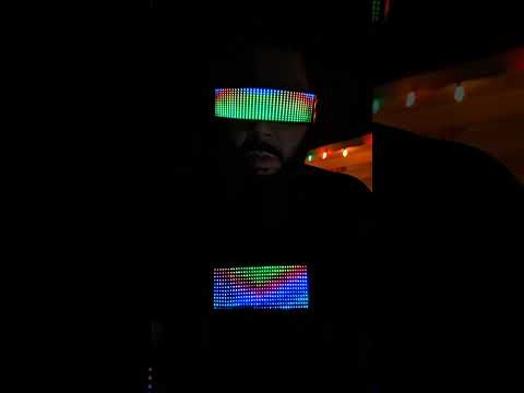 Cyberpunk Nightwear – RGB Shades with synced RGB Shirt. #cyberpunk #nightwear  #ledclothing #gfy